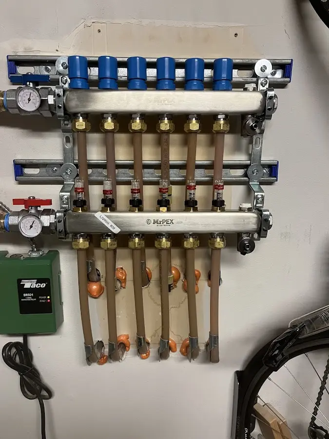 Plumber performing Leak Detection at a residential property in Brookhaven